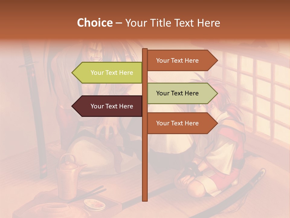 A Man And A Woman Sitting On A Floor Next To Each Other PowerPoint Template