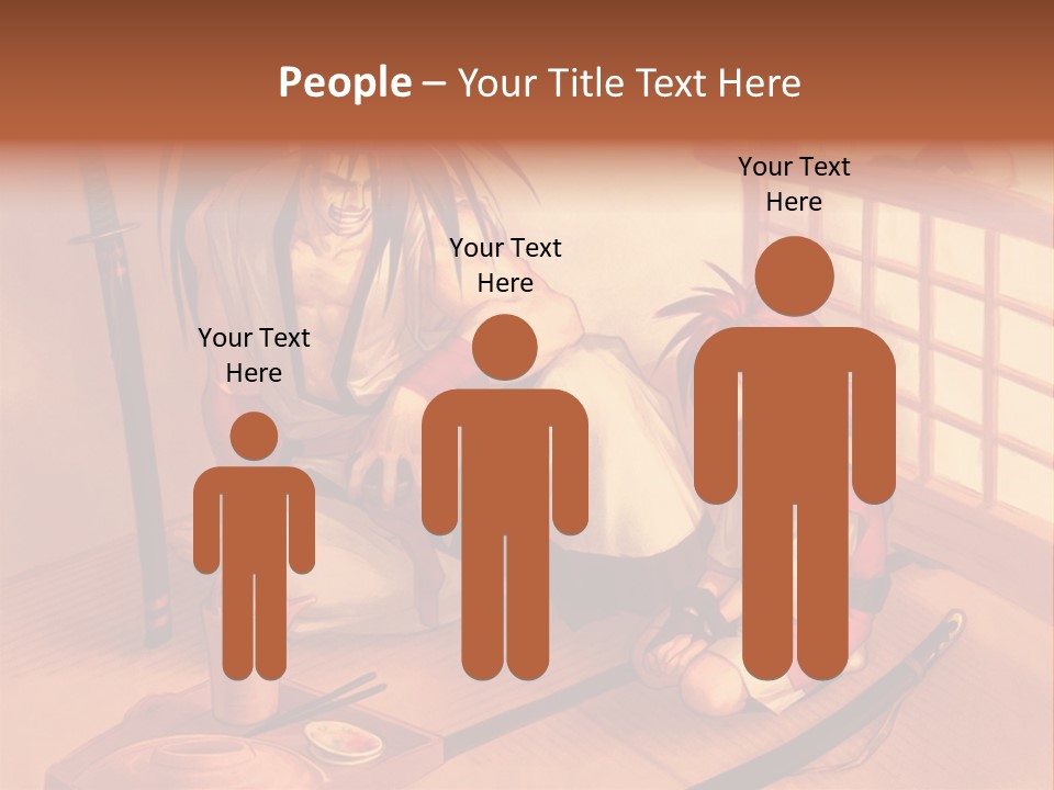 A Man And A Woman Sitting On A Floor Next To Each Other PowerPoint Template