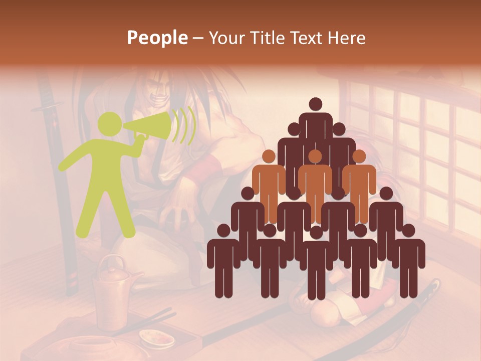 A Man And A Woman Sitting On A Floor Next To Each Other PowerPoint Template