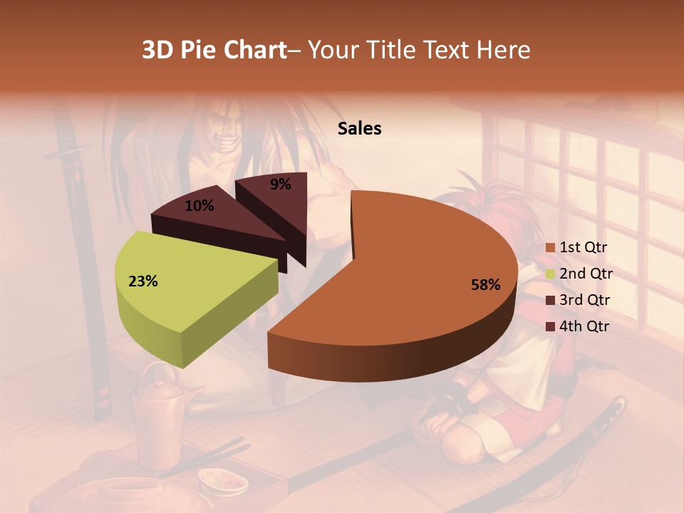 A Man And A Woman Sitting On A Floor Next To Each Other PowerPoint Template