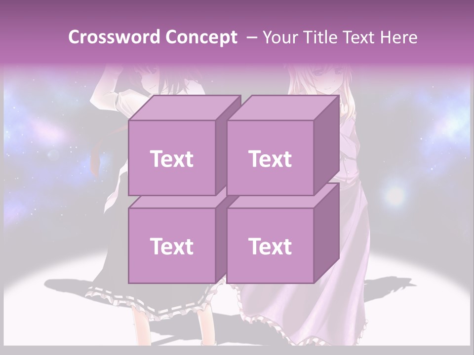 A Couple Of Women Standing Next To Each Other PowerPoint Template