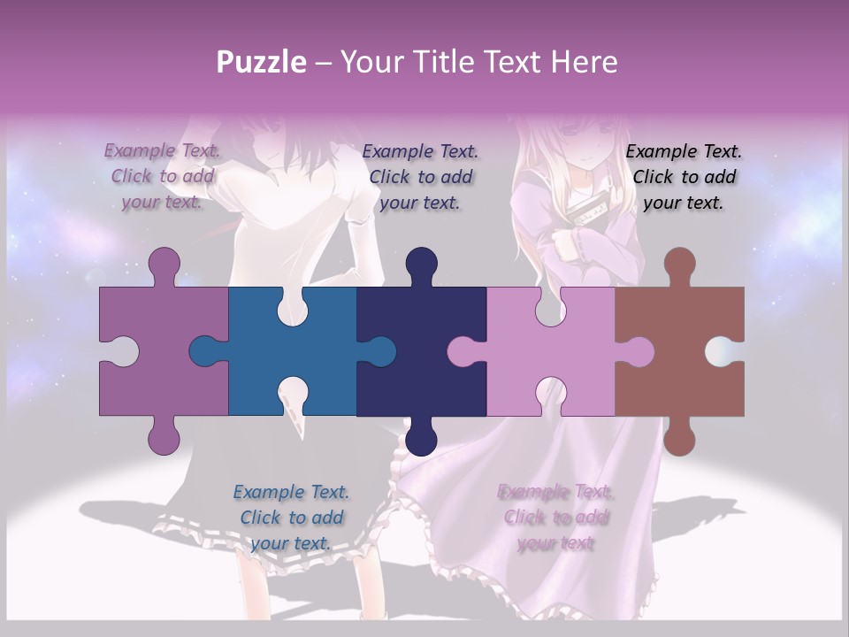 A Couple Of Women Standing Next To Each Other PowerPoint Template