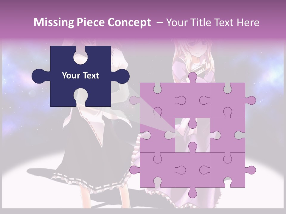 A Couple Of Women Standing Next To Each Other PowerPoint Template