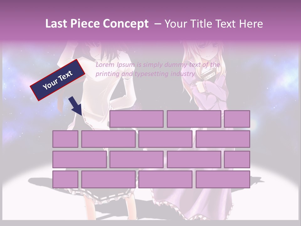 A Couple Of Women Standing Next To Each Other PowerPoint Template