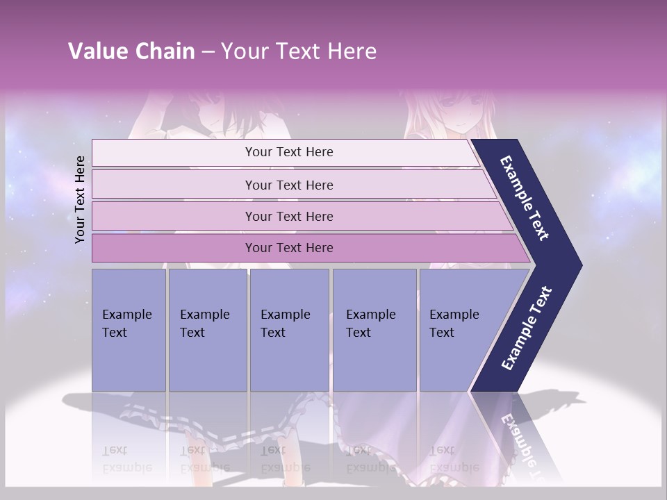 A Couple Of Women Standing Next To Each Other PowerPoint Template