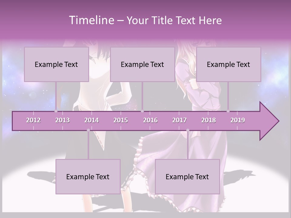 A Couple Of Women Standing Next To Each Other PowerPoint Template