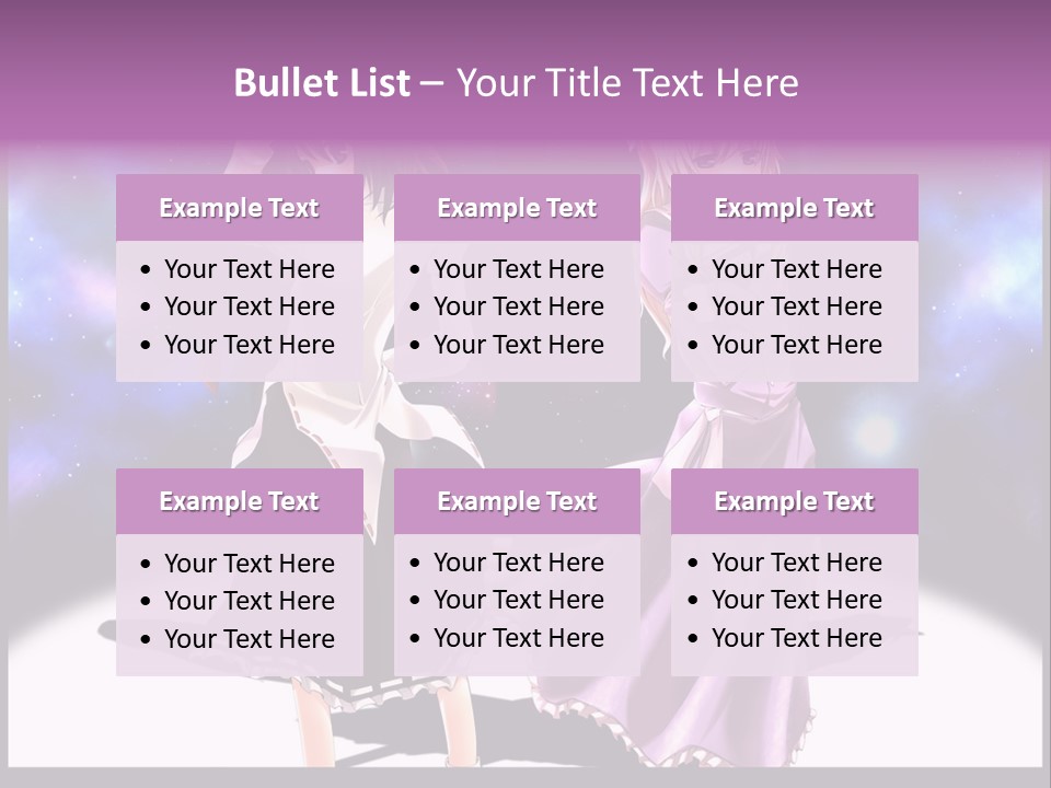 A Couple Of Women Standing Next To Each Other PowerPoint Template