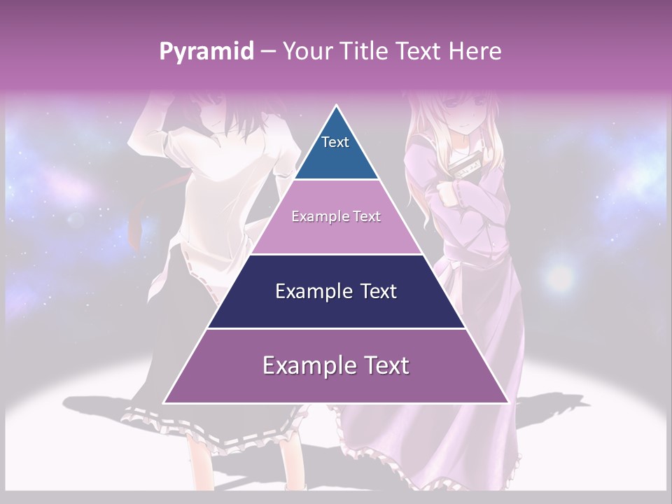 A Couple Of Women Standing Next To Each Other PowerPoint Template