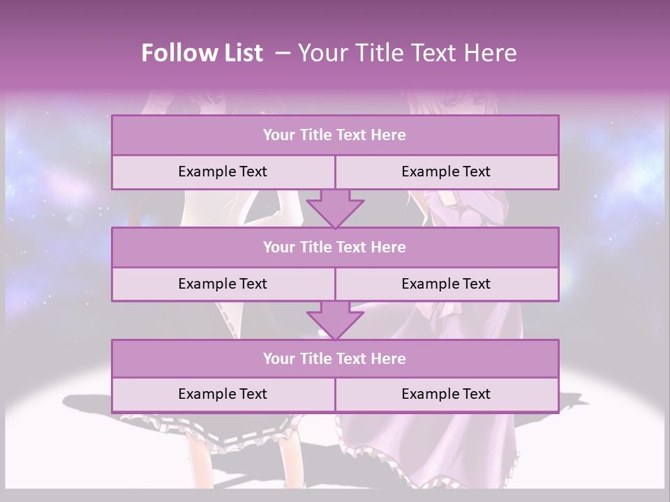 A Couple Of Women Standing Next To Each Other PowerPoint Template