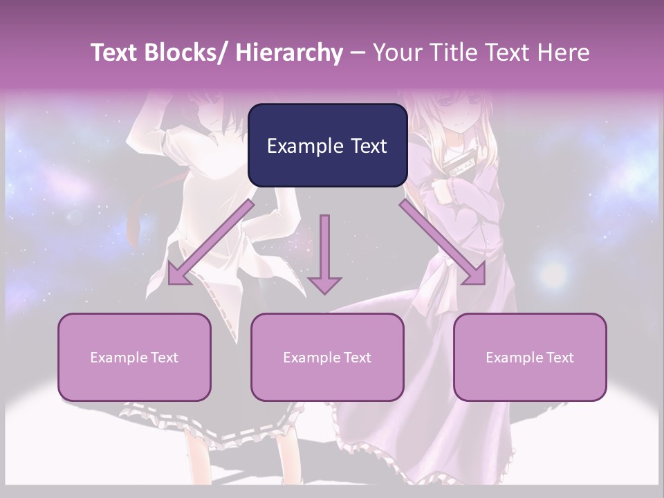 A Couple Of Women Standing Next To Each Other PowerPoint Template
