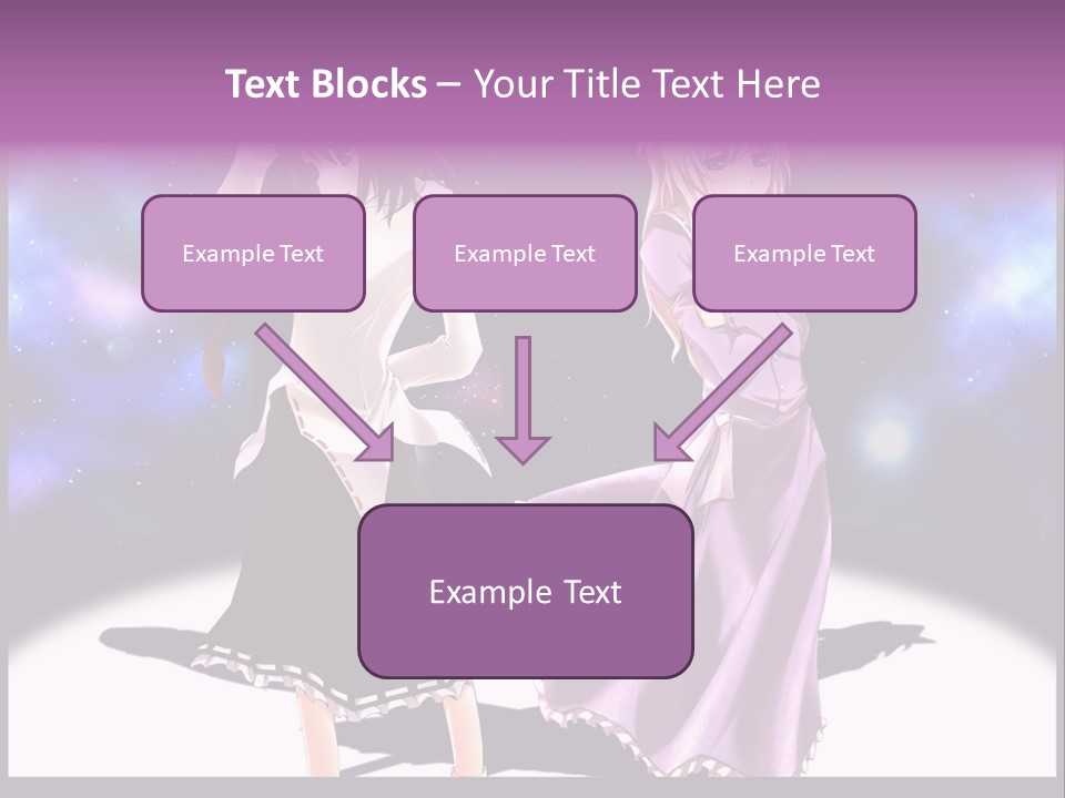 A Couple Of Women Standing Next To Each Other PowerPoint Template