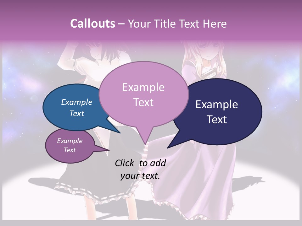 A Couple Of Women Standing Next To Each Other PowerPoint Template