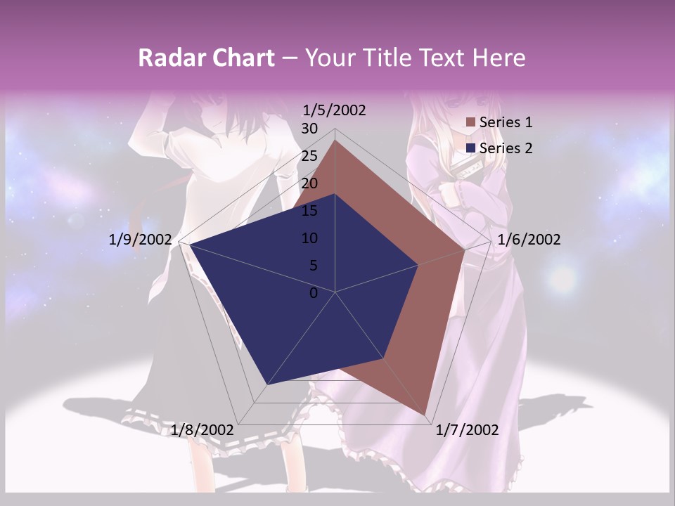 A Couple Of Women Standing Next To Each Other PowerPoint Template