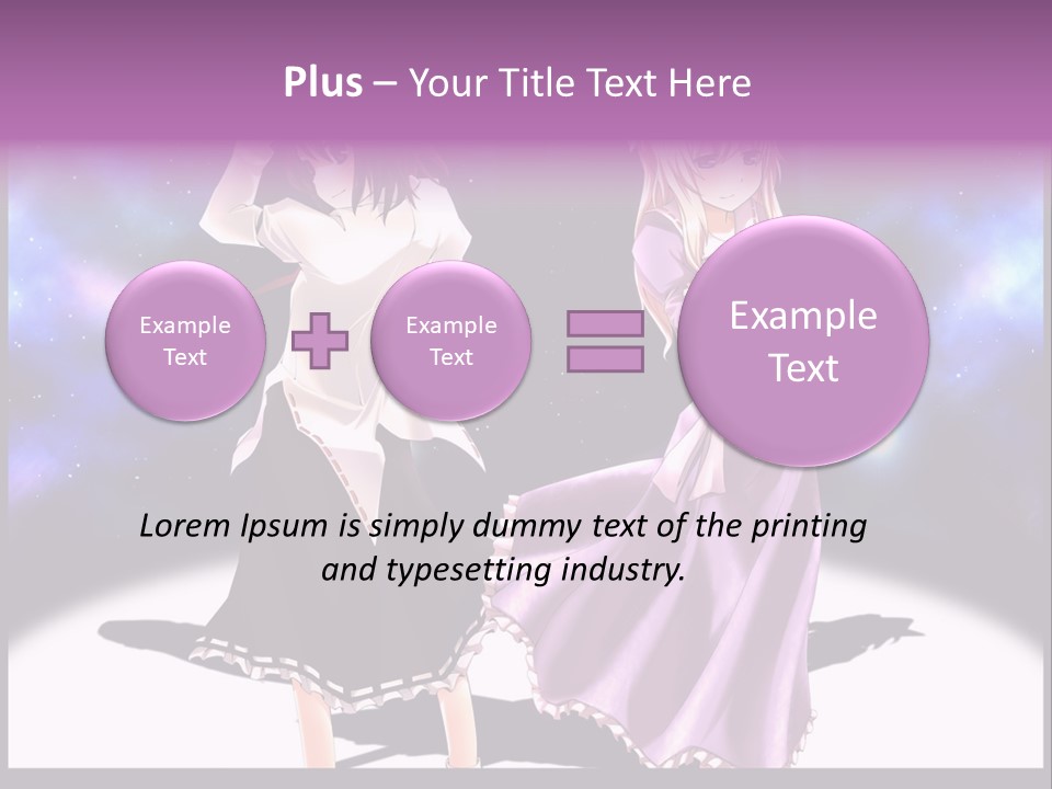 A Couple Of Women Standing Next To Each Other PowerPoint Template