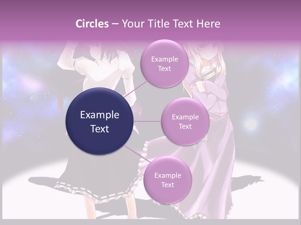 A Couple Of Women Standing Next To Each Other PowerPoint Template