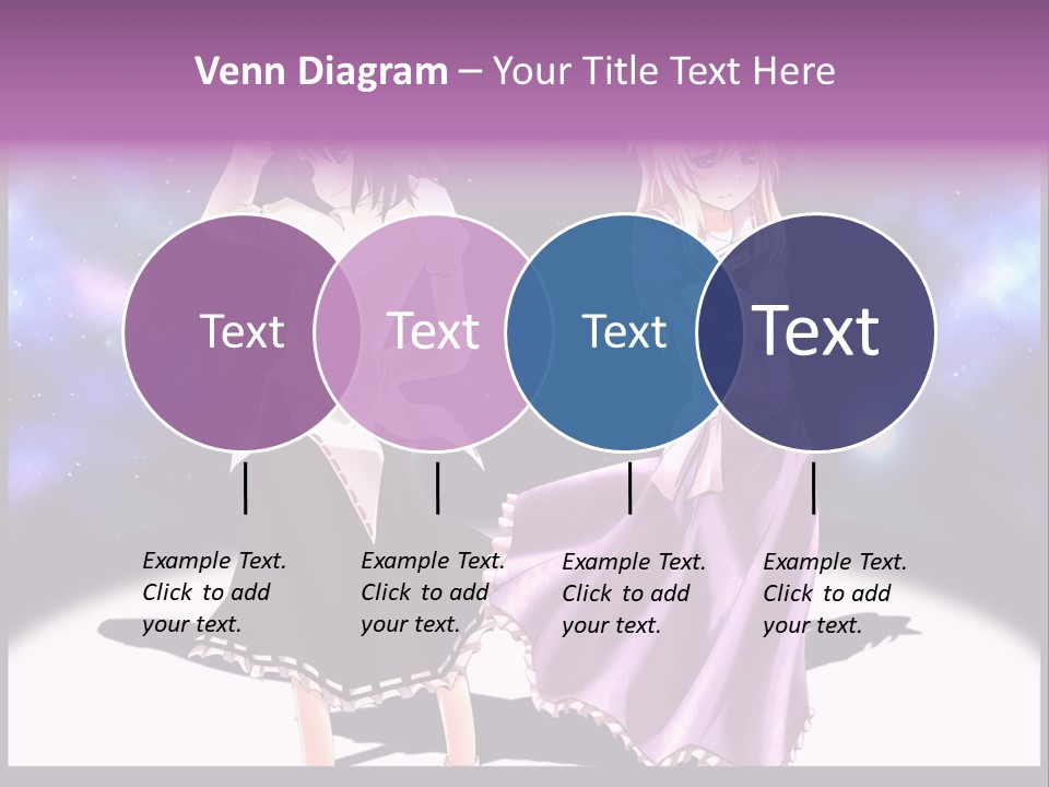 A Couple Of Women Standing Next To Each Other PowerPoint Template