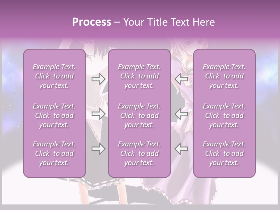A Couple Of Women Standing Next To Each Other PowerPoint Template
