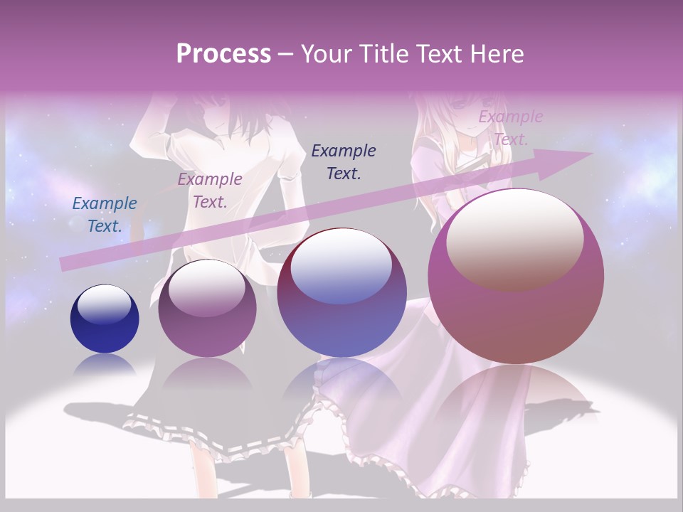 A Couple Of Women Standing Next To Each Other PowerPoint Template