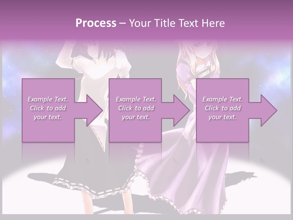 A Couple Of Women Standing Next To Each Other PowerPoint Template