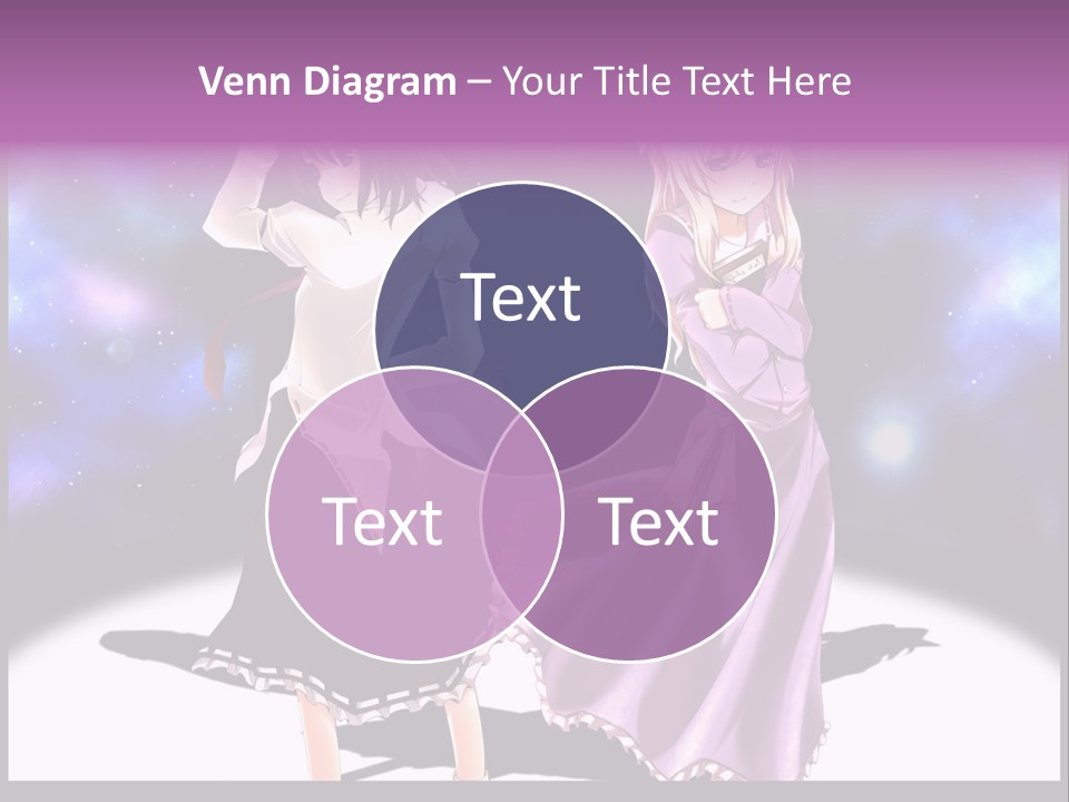 A Couple Of Women Standing Next To Each Other PowerPoint Template