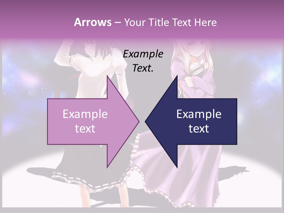 A Couple Of Women Standing Next To Each Other PowerPoint Template