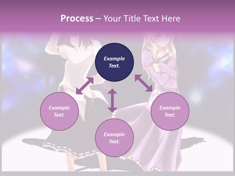 A Couple Of Women Standing Next To Each Other PowerPoint Template