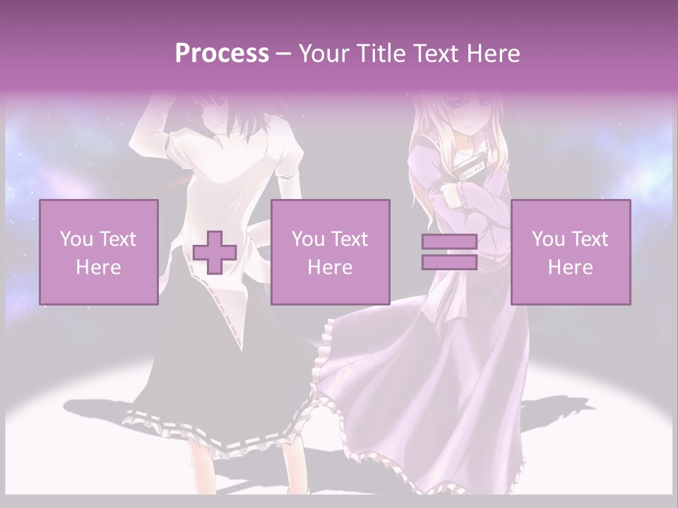 A Couple Of Women Standing Next To Each Other PowerPoint Template