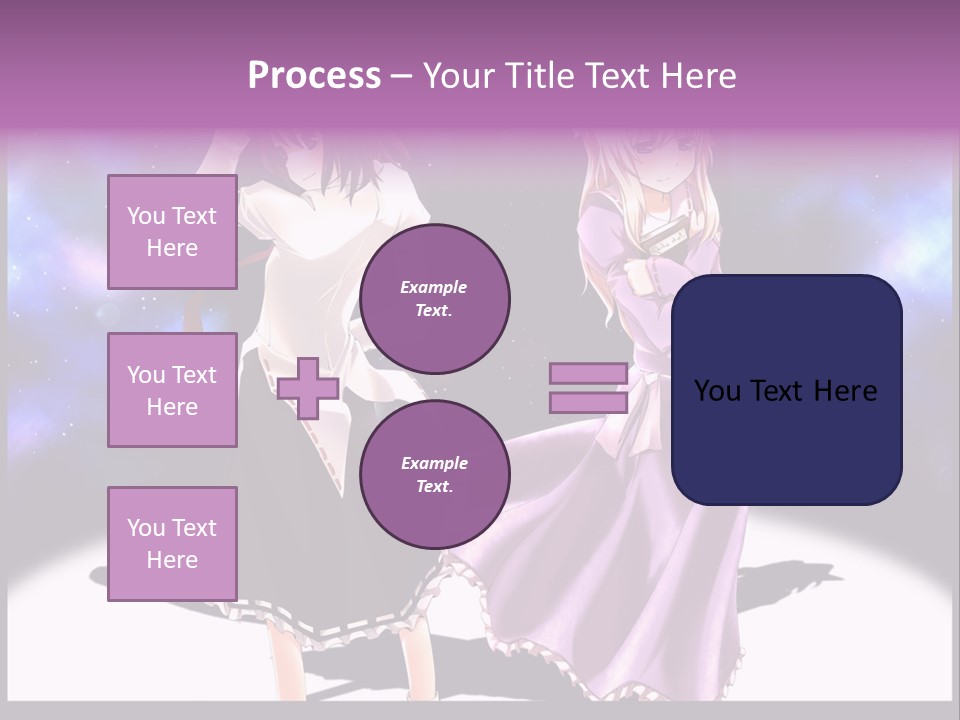 A Couple Of Women Standing Next To Each Other PowerPoint Template