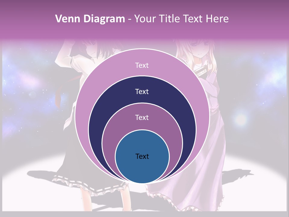 A Couple Of Women Standing Next To Each Other PowerPoint Template