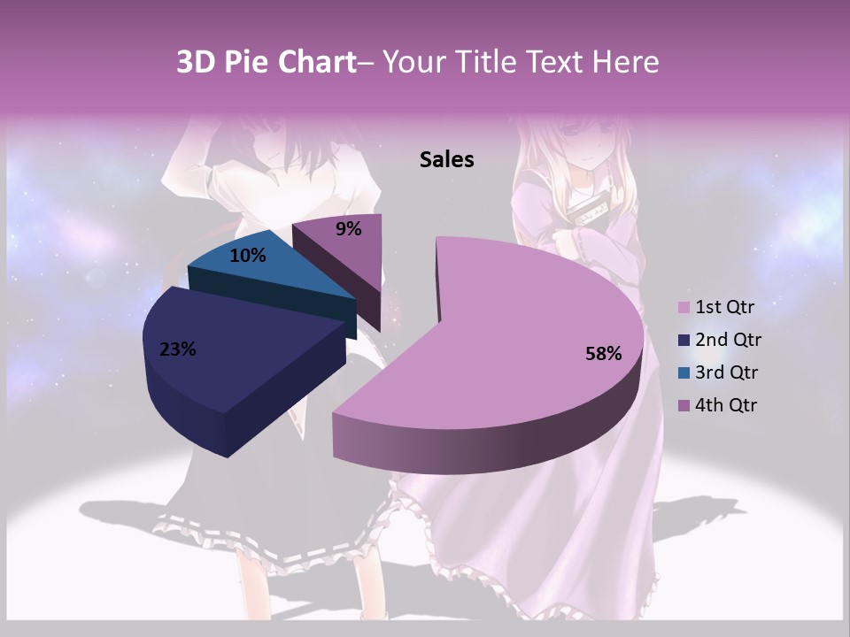 A Couple Of Women Standing Next To Each Other PowerPoint Template