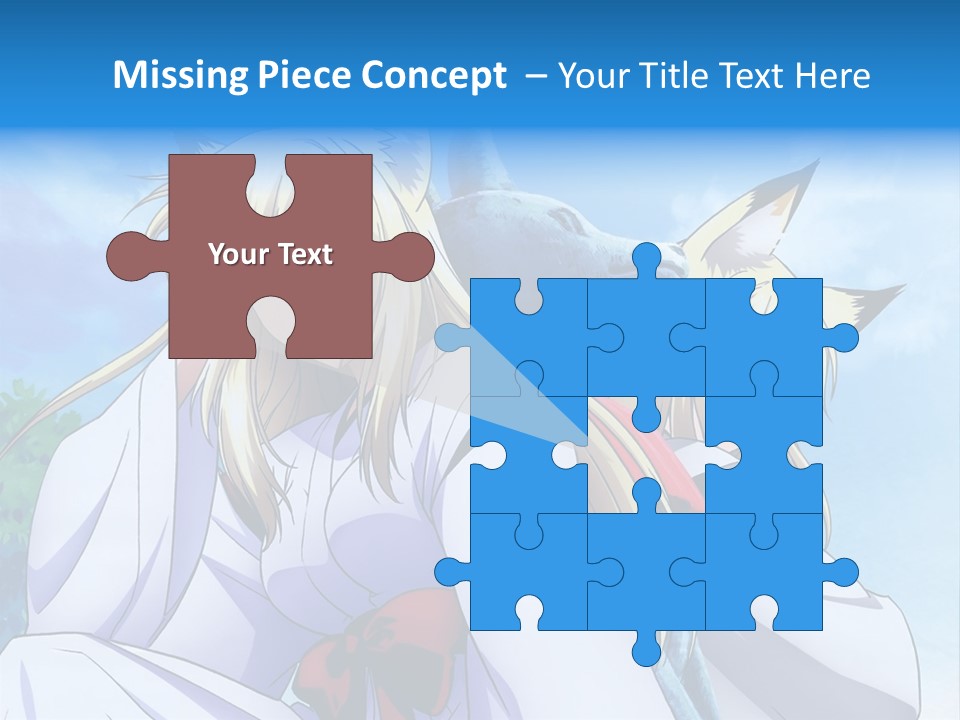 A Couple Of Anime Girls Sitting Next To Each Other PowerPoint Template