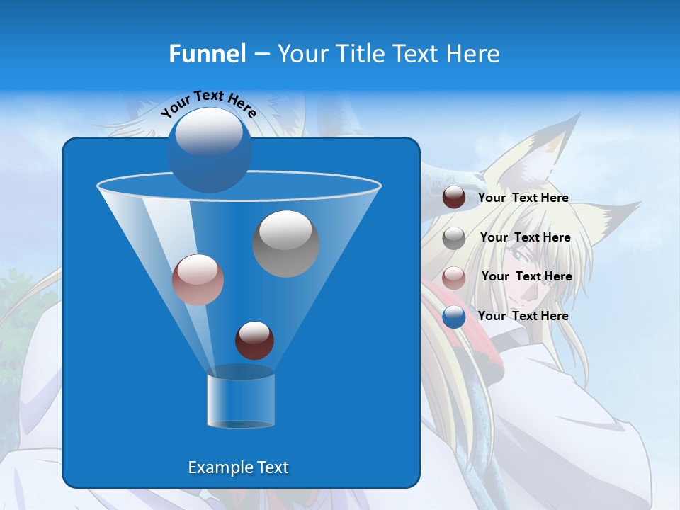 A Couple Of Anime Girls Sitting Next To Each Other PowerPoint Template