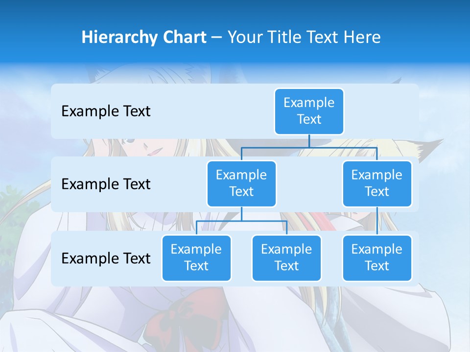A Couple Of Anime Girls Sitting Next To Each Other PowerPoint Template