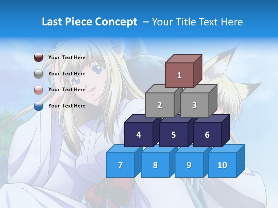 A Couple Of Anime Girls Sitting Next To Each Other PowerPoint Template