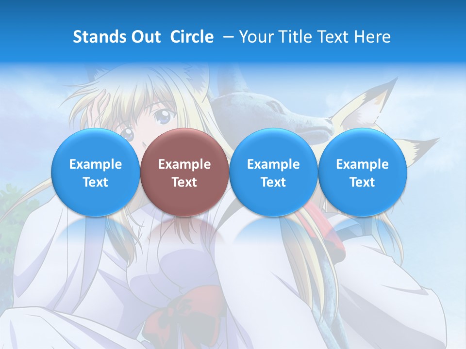 A Couple Of Anime Girls Sitting Next To Each Other PowerPoint Template