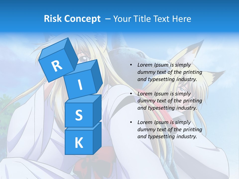 A Couple Of Anime Girls Sitting Next To Each Other PowerPoint Template