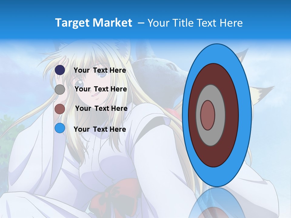 A Couple Of Anime Girls Sitting Next To Each Other PowerPoint Template