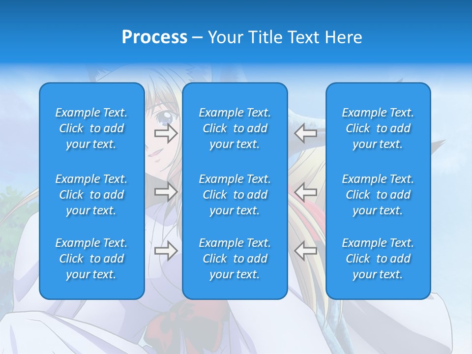 A Couple Of Anime Girls Sitting Next To Each Other PowerPoint Template