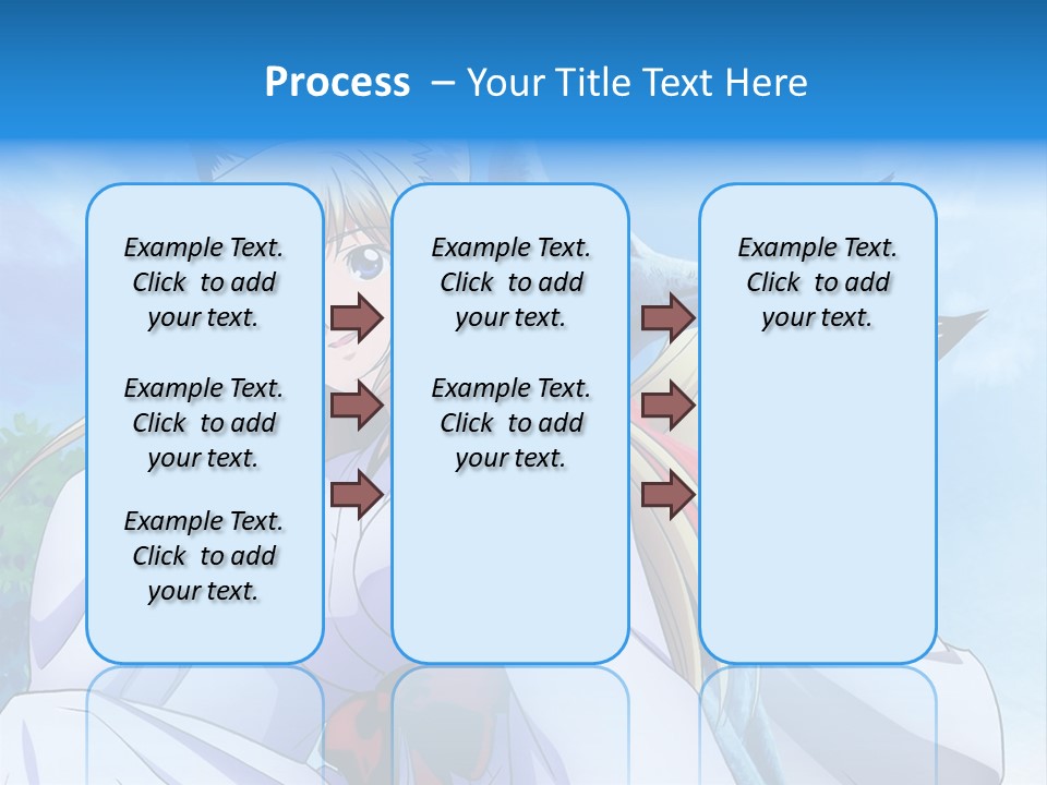 A Couple Of Anime Girls Sitting Next To Each Other PowerPoint Template