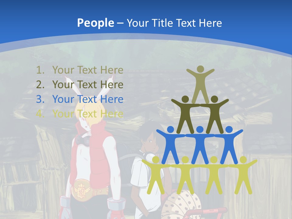 A Group Of People Standing Next To Each Other PowerPoint Template