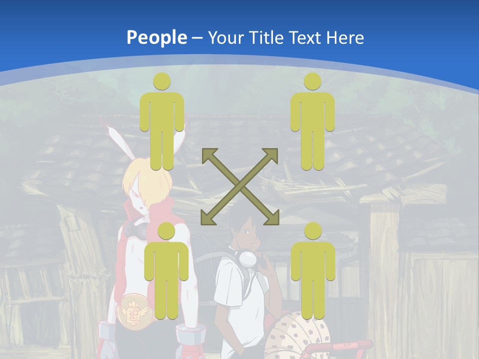 A Group Of People Standing Next To Each Other PowerPoint Template