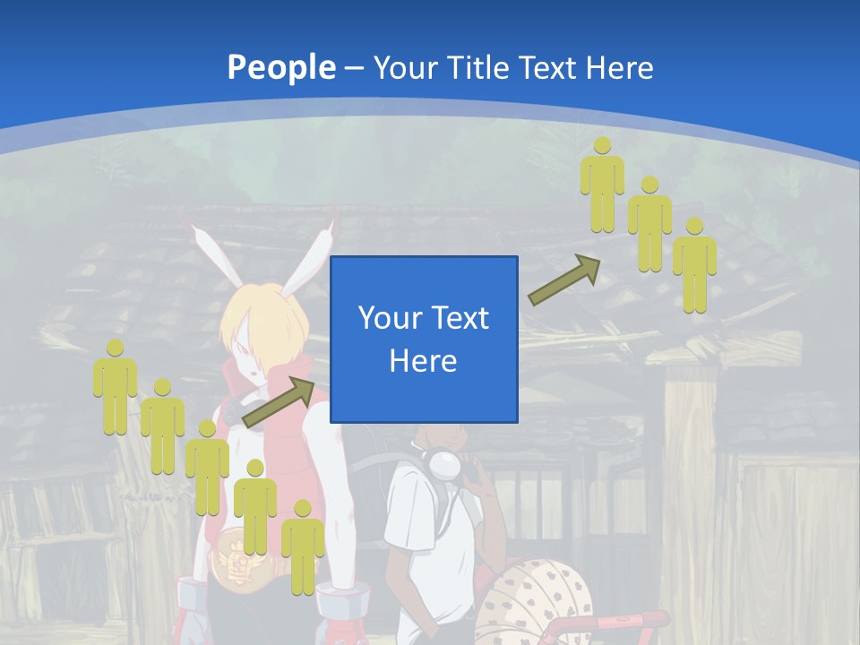 A Group Of People Standing Next To Each Other PowerPoint Template