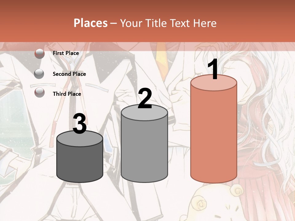 A Couple Of People Standing Next To Each Other PowerPoint Template