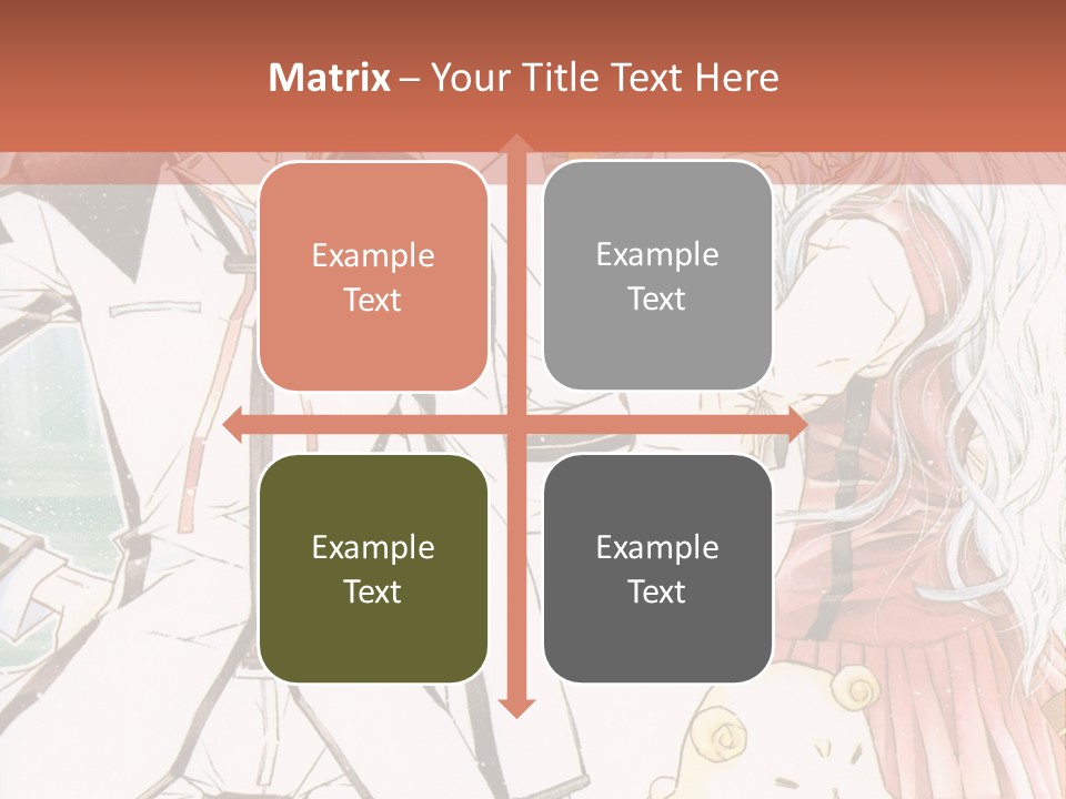 A Couple Of People Standing Next To Each Other PowerPoint Template
