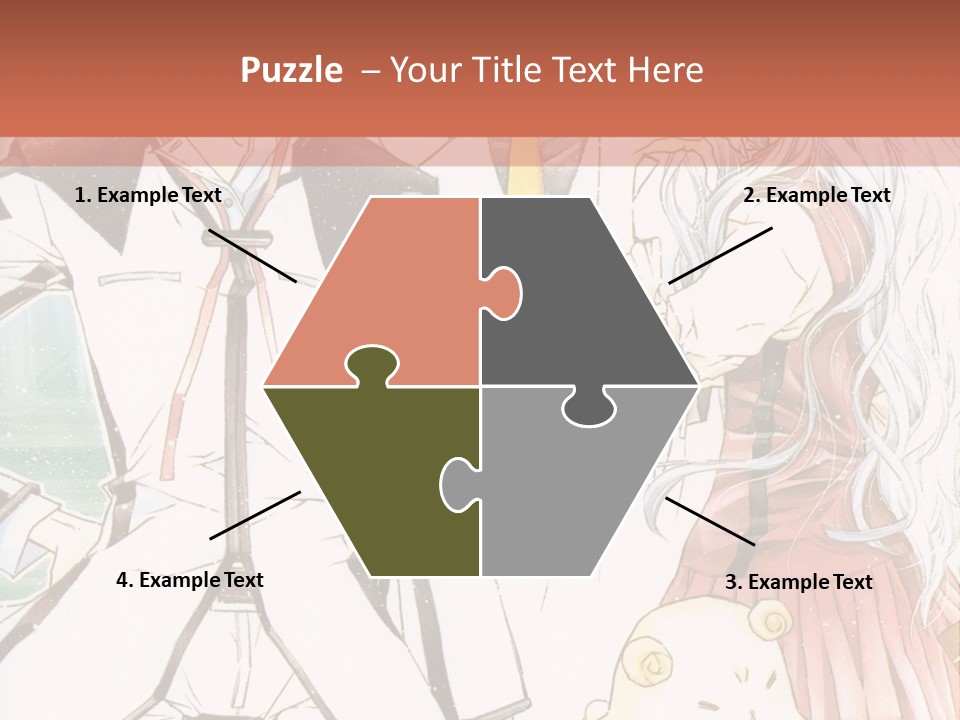 A Couple Of People Standing Next To Each Other PowerPoint Template