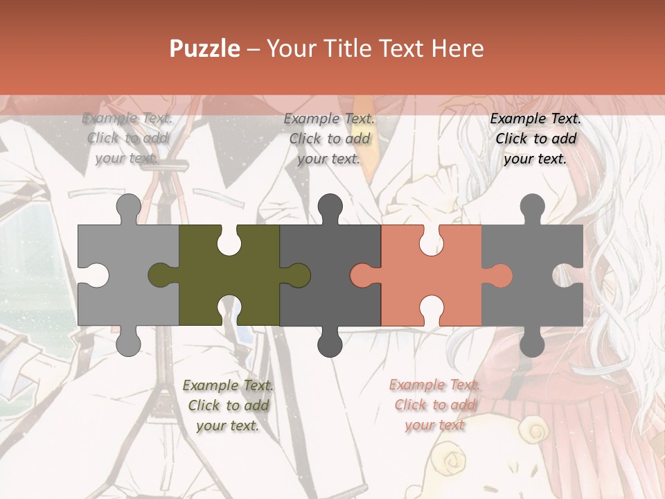 A Couple Of People Standing Next To Each Other PowerPoint Template
