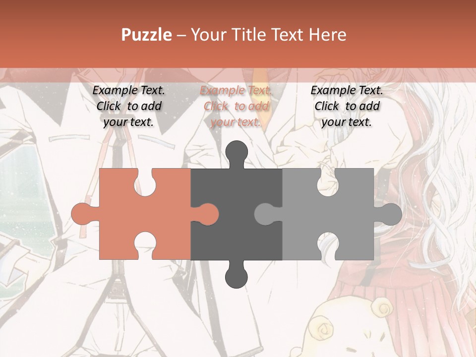 A Couple Of People Standing Next To Each Other PowerPoint Template