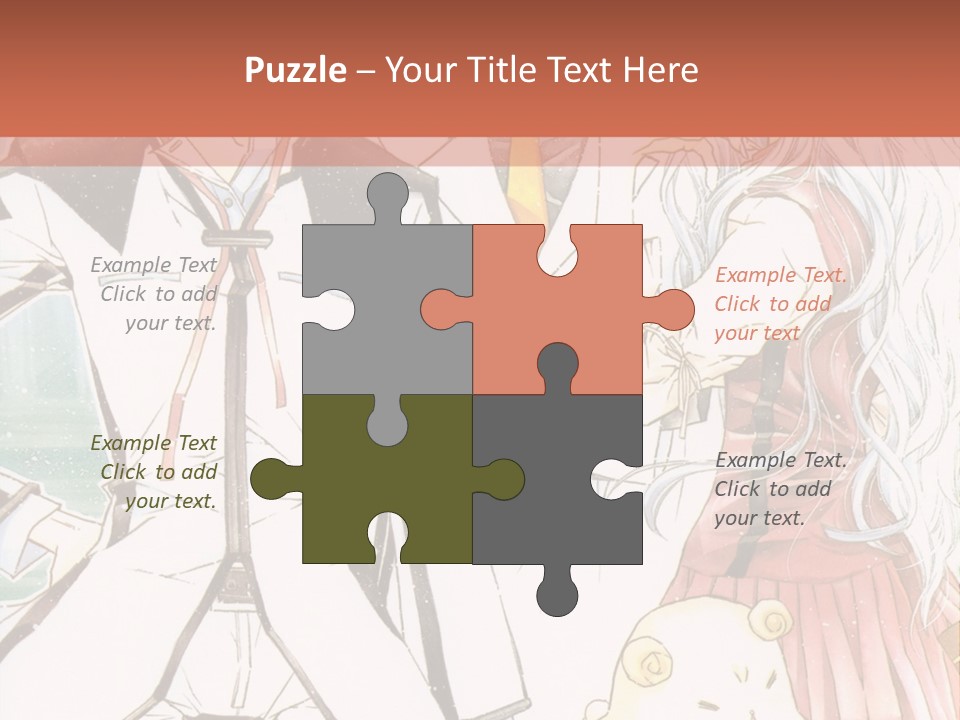 A Couple Of People Standing Next To Each Other PowerPoint Template