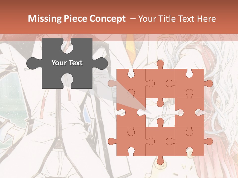 A Couple Of People Standing Next To Each Other PowerPoint Template