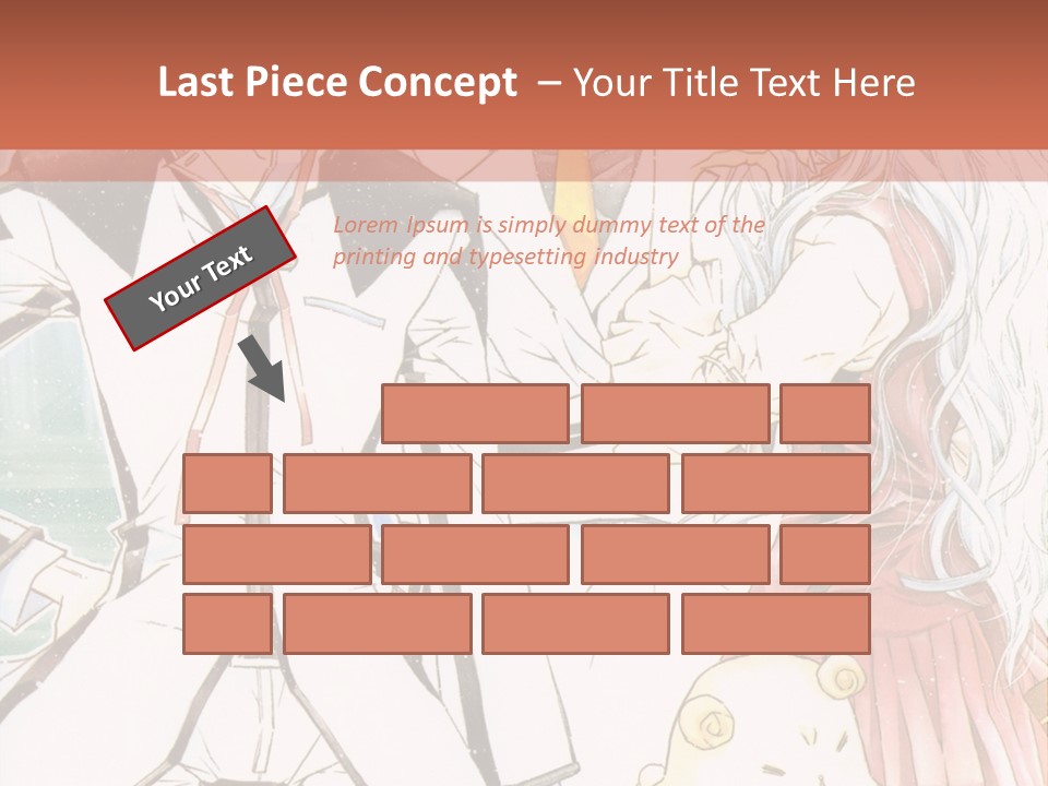 A Couple Of People Standing Next To Each Other PowerPoint Template